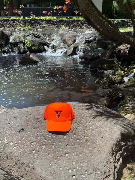 VNTGDRIP Logo Trucker Hat (Orange) Pre Order