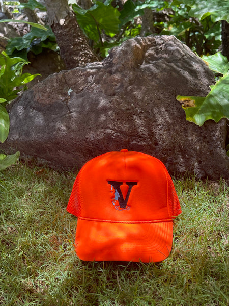 VNTGDRIP Logo Trucker Hat (Orange) Pre Order